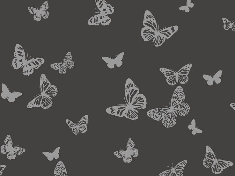 Peter Lees Sparkle 2 Butterfly Wallpaper Black