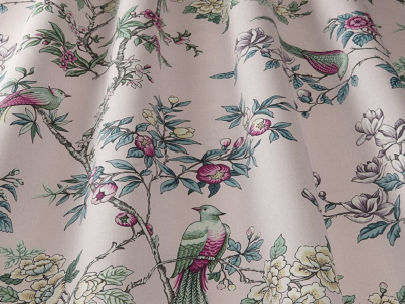 iLiv Orientalis Curtain Fabric Blush with FREE lining