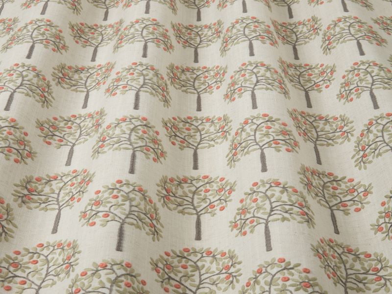 iLiv Orange Grove Curtain Fabric Spruce